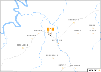 map of Uma