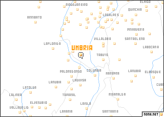 map of Umbría