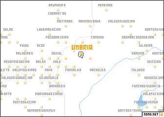 map of Umbria