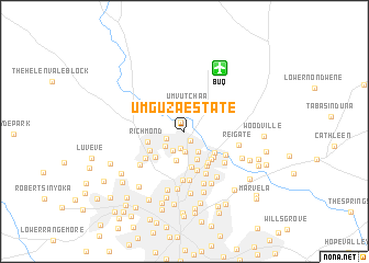 map of Umguza Estate