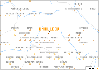 map of U Mikulcov