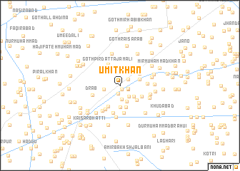 map of Umīt Khān