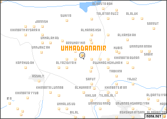 map of Umm ad Danānīr
