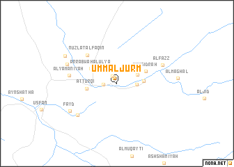 map of Umm al Jurm