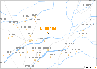 map of Umm ‘Araj
