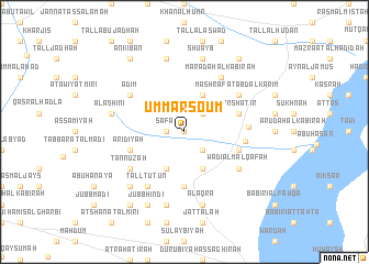 map of Umm Arsoûm