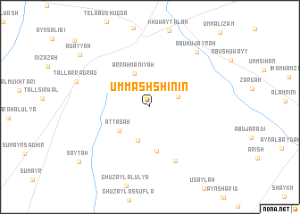 map of Umm ash Shinīn