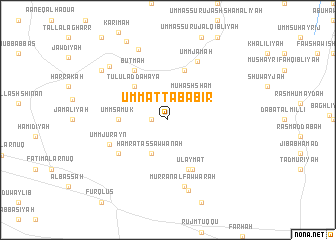 map of Umm aţ Ţabābīr