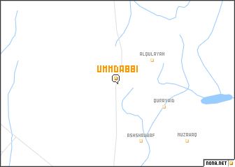 map of Umm Dabbī