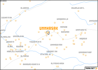 map of Umm Ḩasak