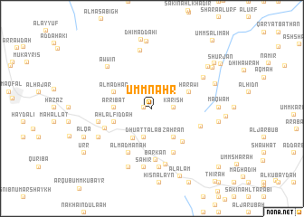 map of Umm Naḩr