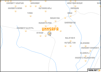 map of Umm Şafāʼ