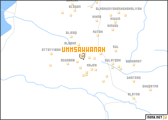 map of Umm Şawwānah