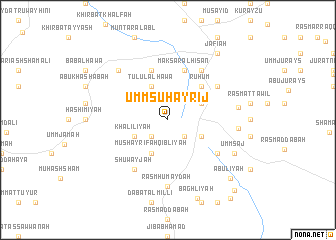 map of Umm Şuhayrīj