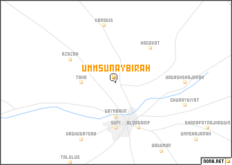 map of Umm Şunaybīrah