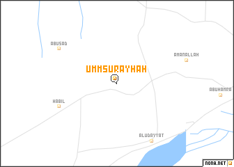 map of Umm Şurayḩah