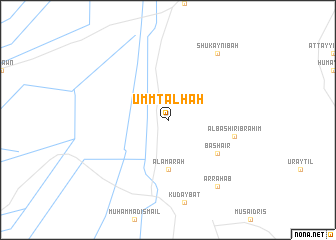 map of Umm Ţalḩah