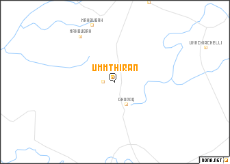 map of Umm Thīrān