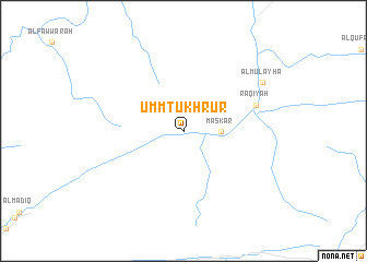 map of Umm Ţukhrūr