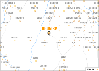 map of Umu Dike