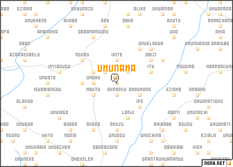 map of Umu Nama