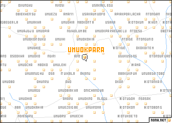 map of Umu Okpara