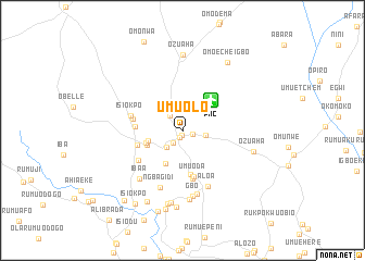 map of Umu-Olo