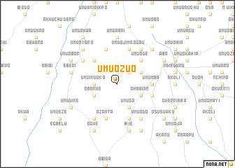 map of Umuozuo