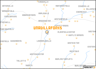 map of Unadilla Forks