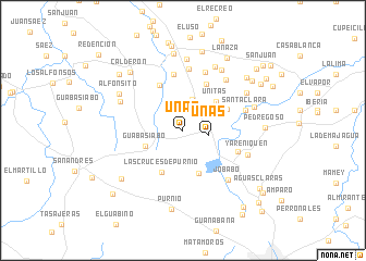 map of Uñas