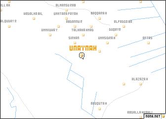 map of ‘Unaynah