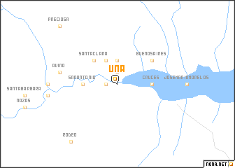 map of Uña