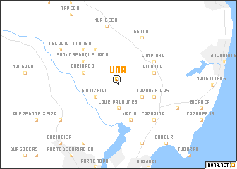 map of Una