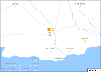 map of Una