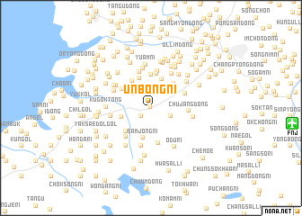 map of Unbong-ni