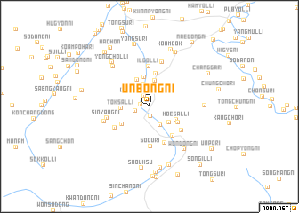 map of Unbong-ni