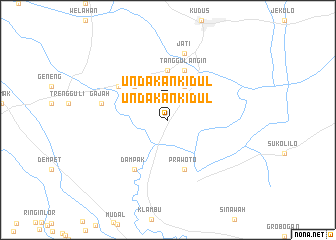 map of Undakan-kidul