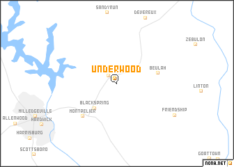 map of Underwood