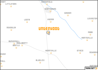 map of Underwood