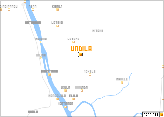 map of Undila