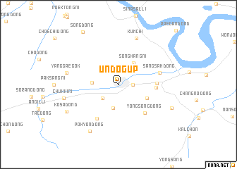 map of Ŭndŏg-ŭp