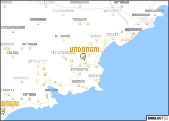 map of Ŭndong-ni