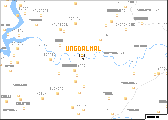 map of Ŭngdal-mal