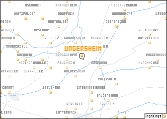 map of Ungersheim