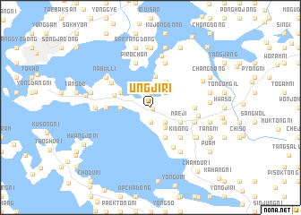 map of Ŭngji-ri