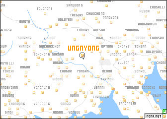 map of Ŭngnyŏng
