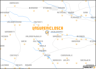 map of Ungureni-Cloşca