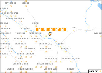 map of Unguwar Majiro