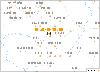 map of Unguwar Malami