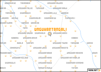 map of Unguwar Tangali